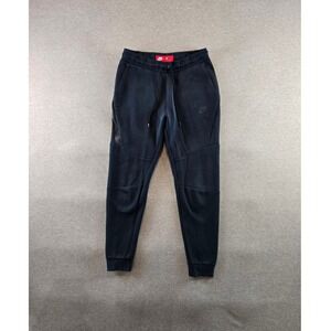 Nike Tech Fleece Joggers Mens Small Triple Black Slim Taper Pants‎ Drill 805162